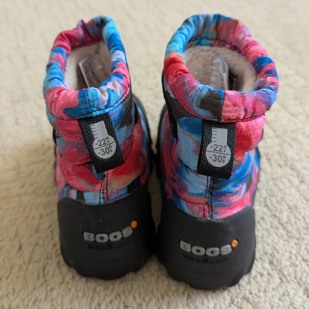Bogs B-MOC Snow Boots Toddler 7 Wild Brush Waterproof Fleece Outdoor Winter Ski